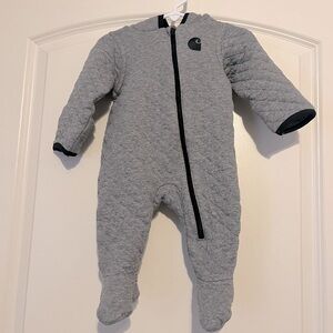 Carhartt quilted coverall - grey - size 6 months